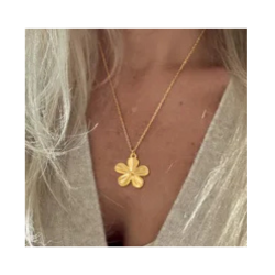 Collier pendentif fleur XXL...