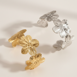 Bracelet manchette en acier...